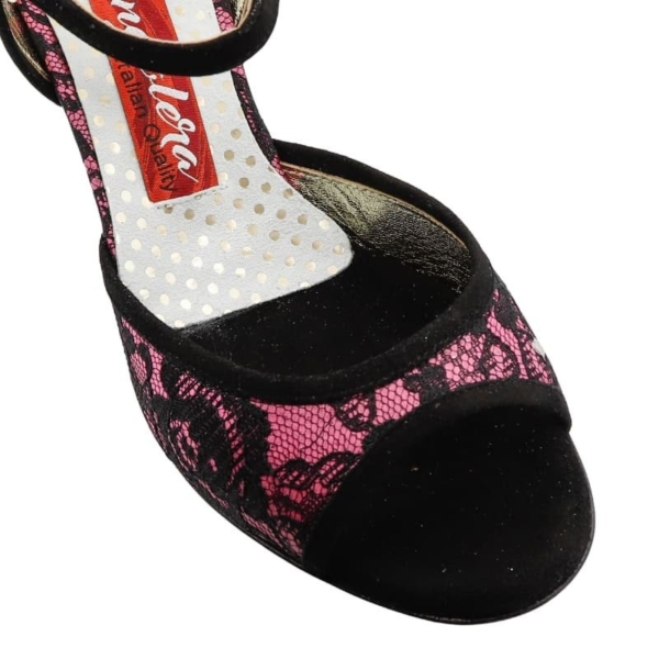 A1 Pizzo Nero Rosa 6 cm - Image 2