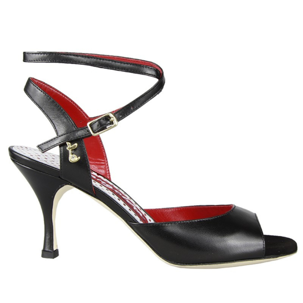 A1CL Nappa Nero lucido 7 cm