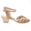 D32 Rame Perlato Heel 4 cm Suola Cuoio