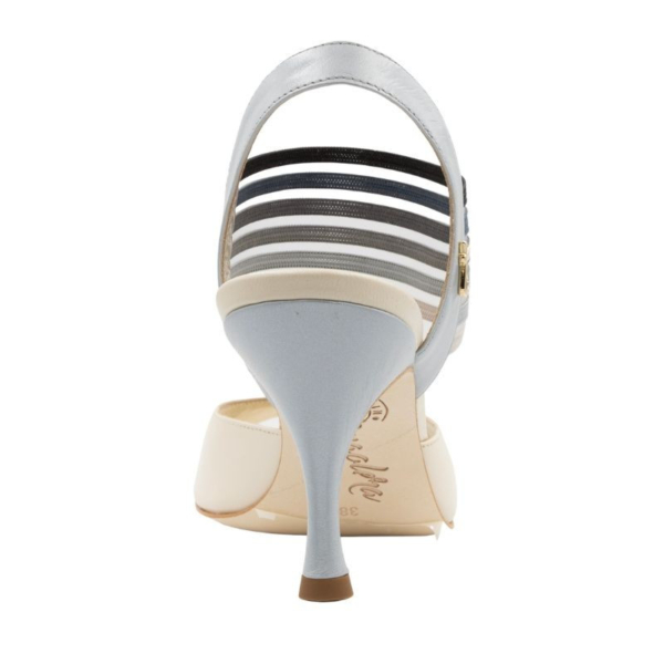 E1 Fumè Nappa Beige heel 7 cm – Image 2